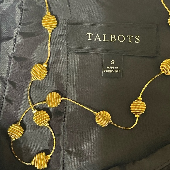 💥SALE💥TALBOTS Red Black Houndstooth Tweed Wool Blend Skirt SZ 8 - Picture 6 of 7